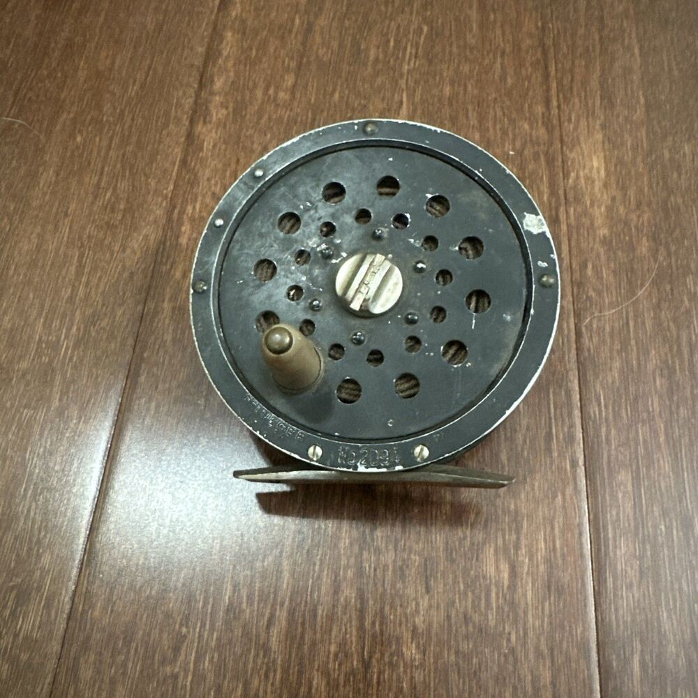 Vintage Pflueger Gem No 2094 Fly Fishing Reel Made in USA Akron Ohio 1940s